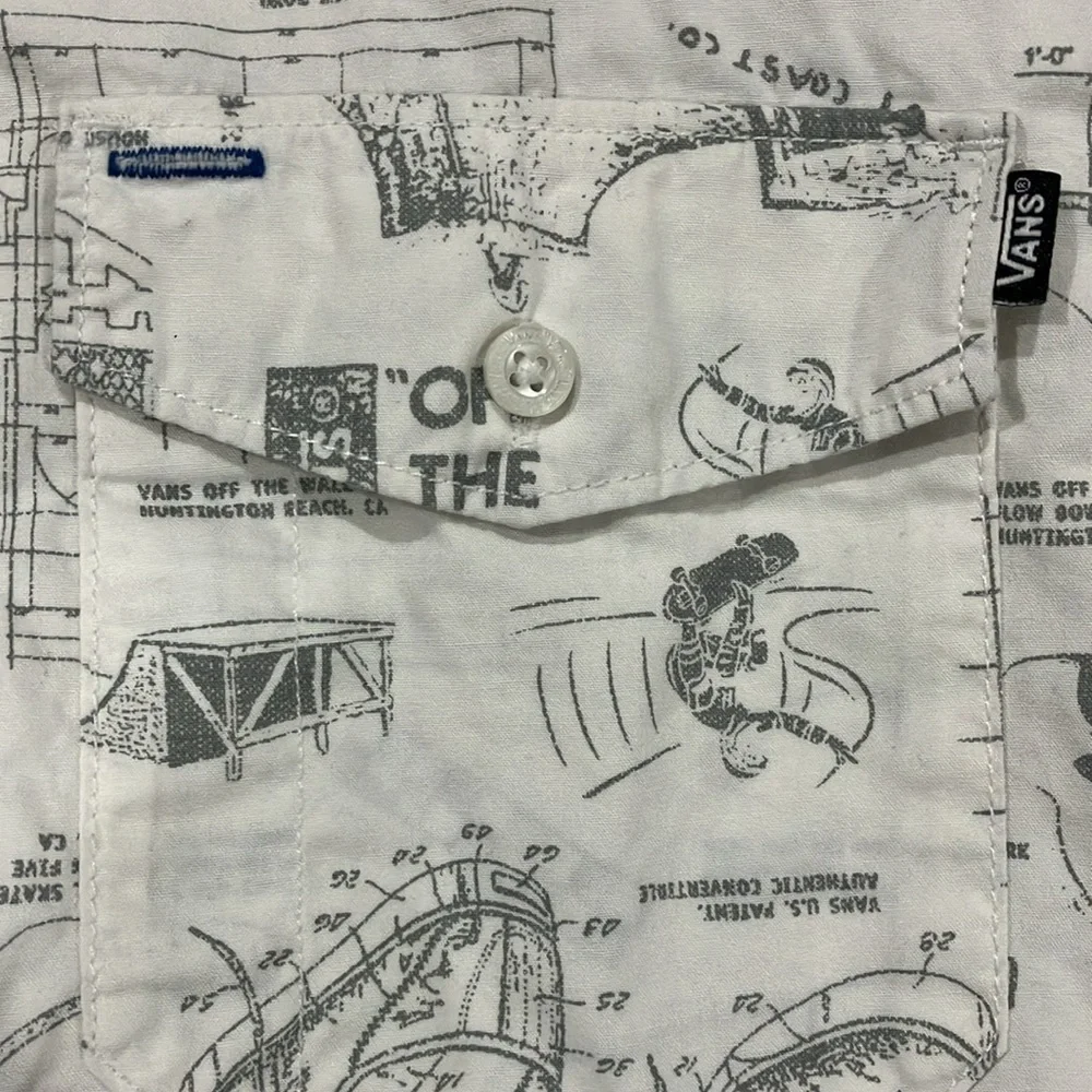 Vans Men’s Button Down Shirt - Picture 4 of 7